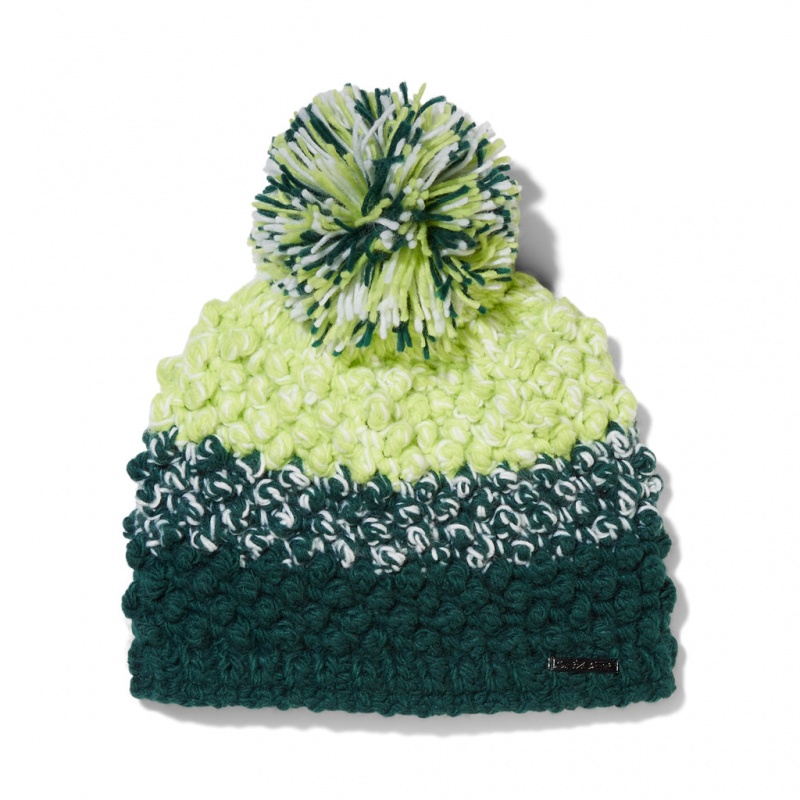 Cypress Green Spyder Brrr Berry Pom Beanie | OMC-472563