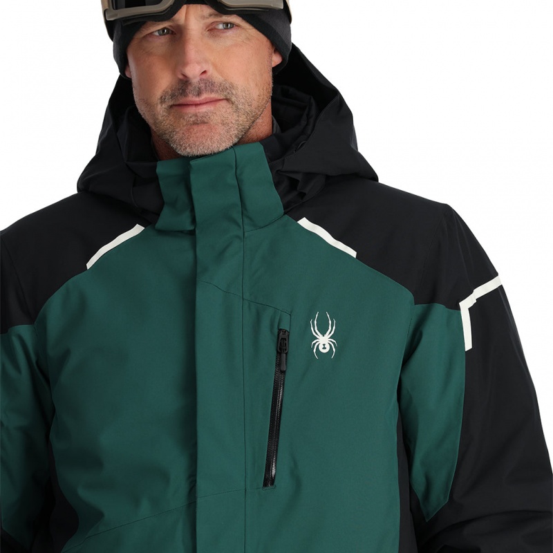 Cypress Green Spyder Copper Insulated Jacket | NJX-213479