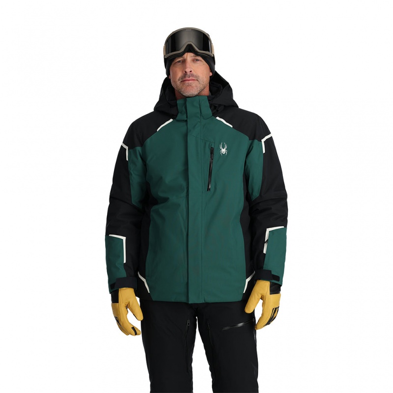 Cypress Green Spyder Copper Insulated Jacket | NJX-213479