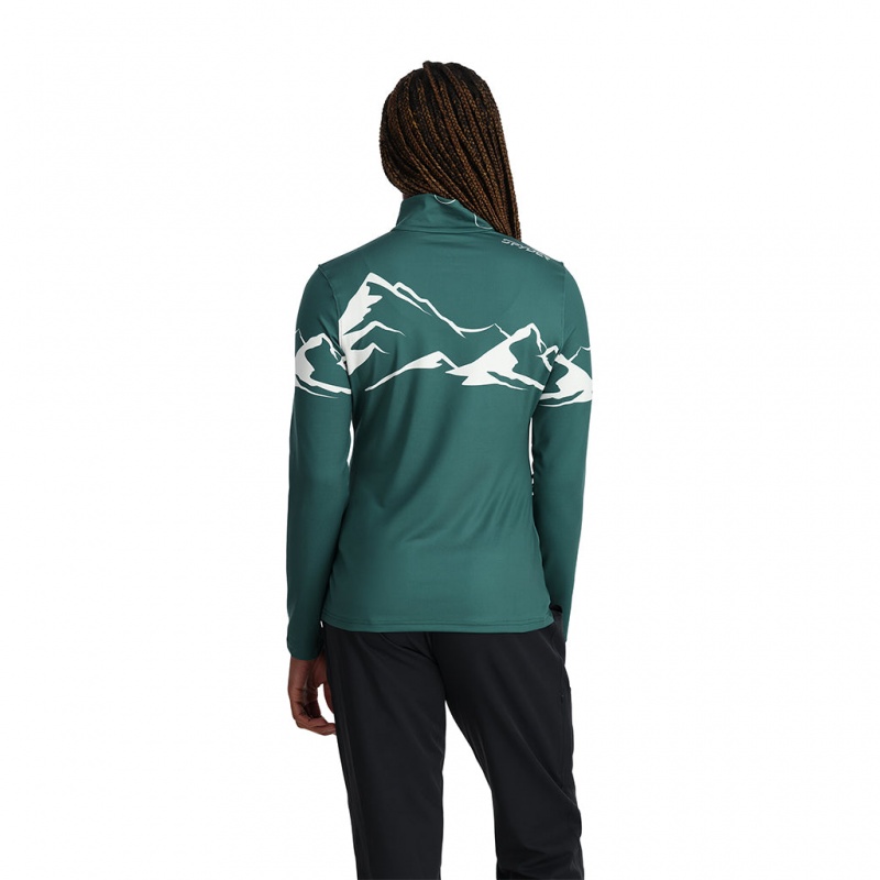 Cypress Green Spyder Figure 8 Half Zip T-Neck | XGI-814305