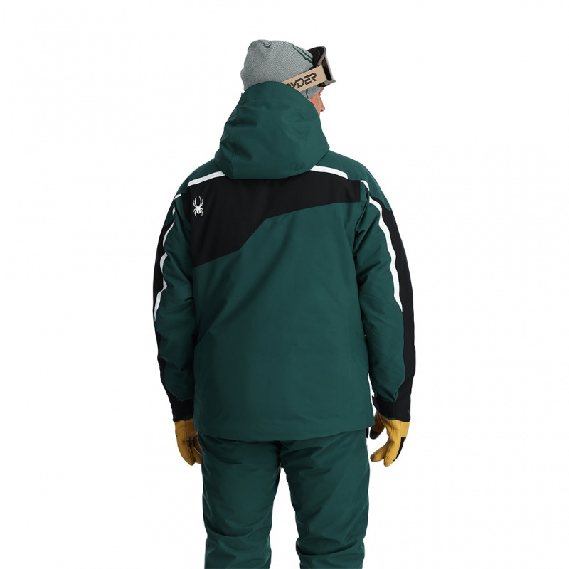 Cypress Green Spyder Leader Insulated Jacket | IVN-257610