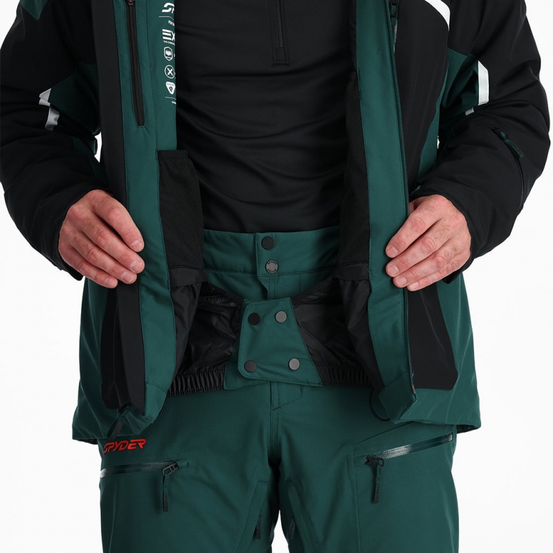 Cypress Green Spyder Leader Insulated Jacket | IVN-257610