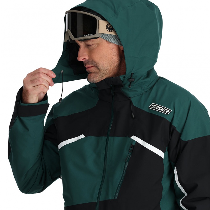 Cypress Green Spyder Leader Insulated Jacket | IVN-257610