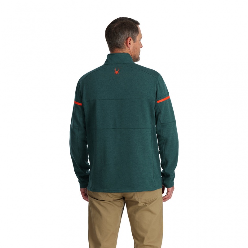 Cypress Green Spyder Speed Fleece Full Zip Fleece Jacket | PVN-027863