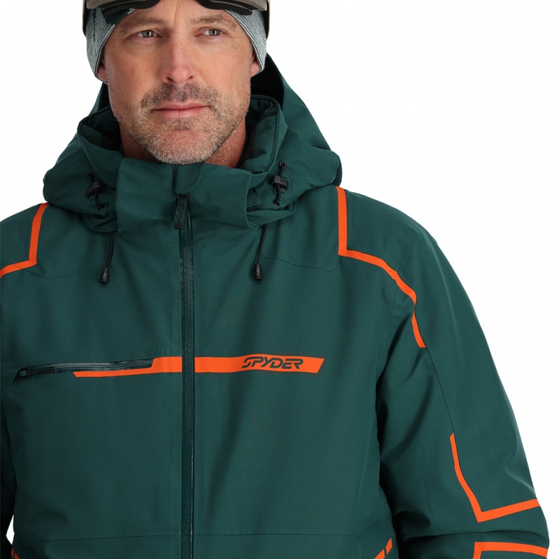 Cypress Green Spyder Titan Insulated Jacket | UZB-875041