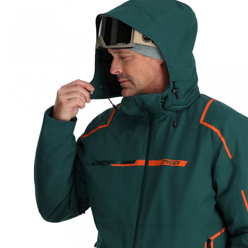 Cypress Green Spyder Titan Insulated Jacket | UZB-875041