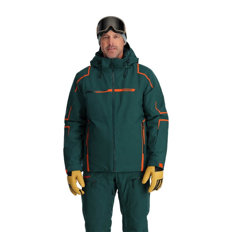 Cypress Green Spyder Titan Insulated Jacket | UZB-875041