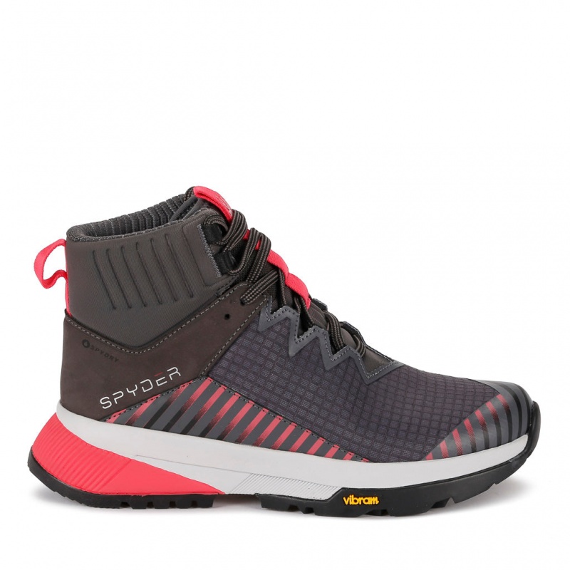 Dark Grey Spyder Summit Boots | VOM-293710