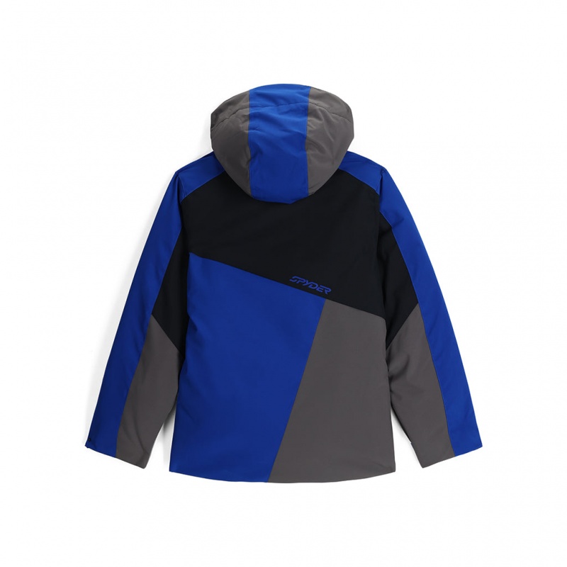 Electric Blue Spyder Boys Ambush Insulated Jacket | YXA-187935