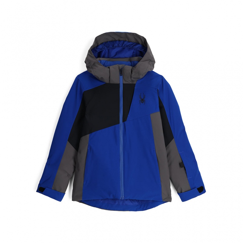 Electric Blue Spyder Boys Ambush Insulated Jacket | YXA-187935