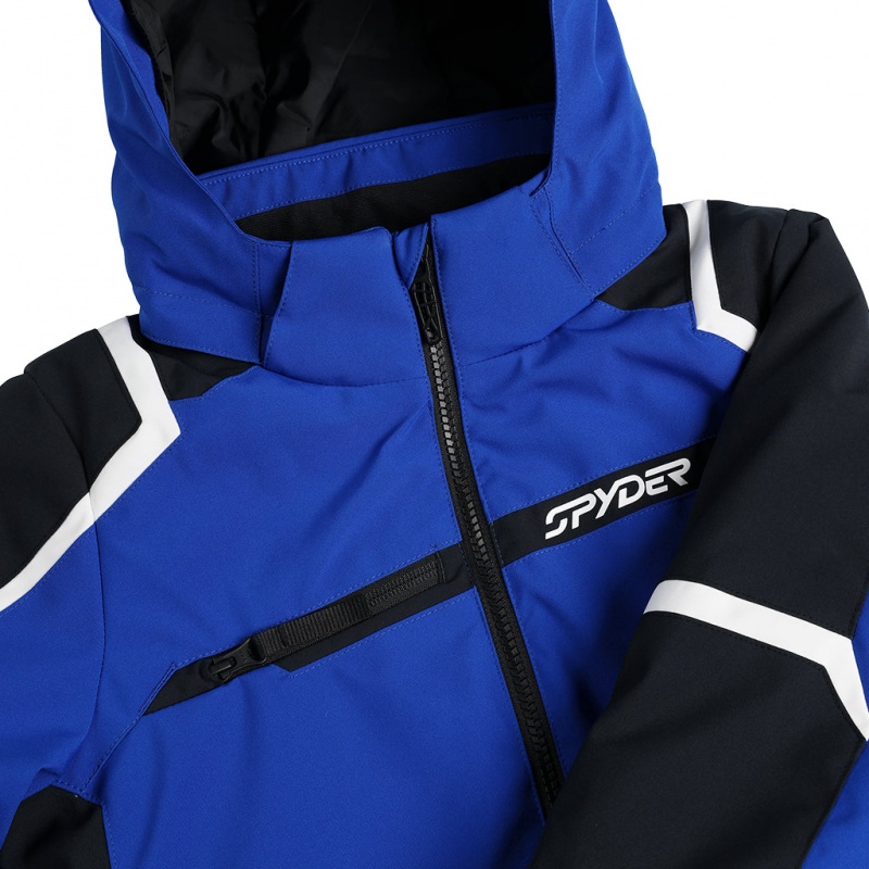 Electric Blue Spyder Boys Challenger Insulated Jacket | FIY-928364