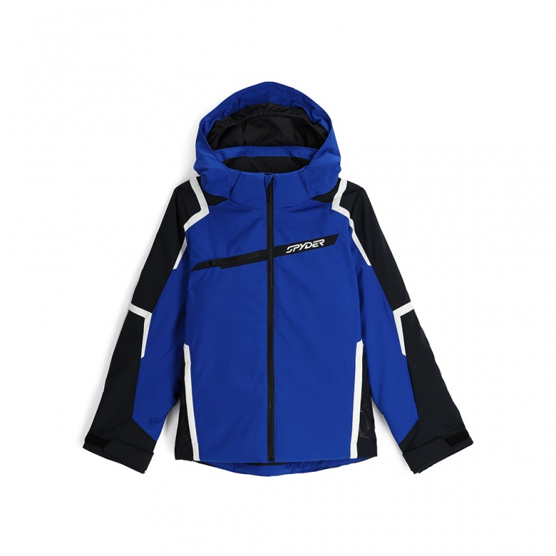 Electric Blue Spyder Boys Challenger Insulated Jacket | FIY-928364