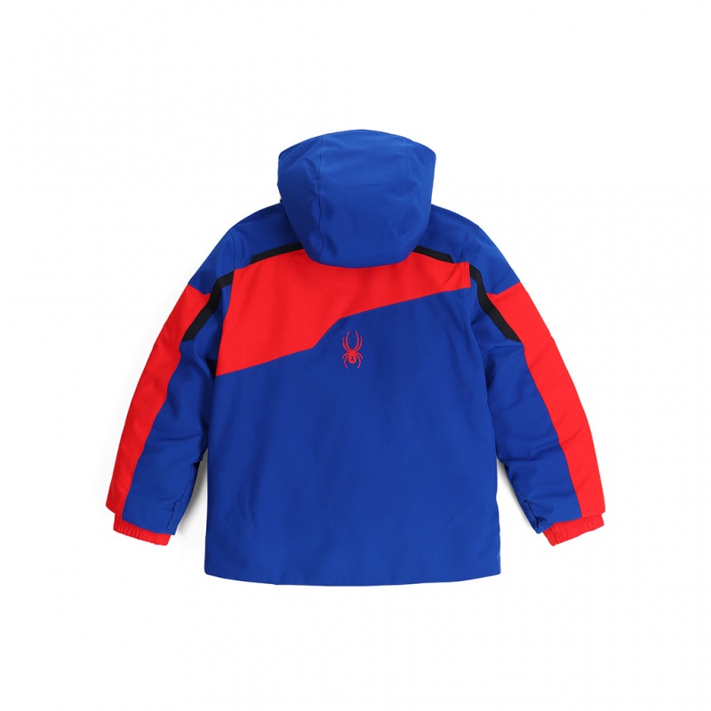 Electric Blue Spyder Boys Leader Insulated Jacket | HJX-207934