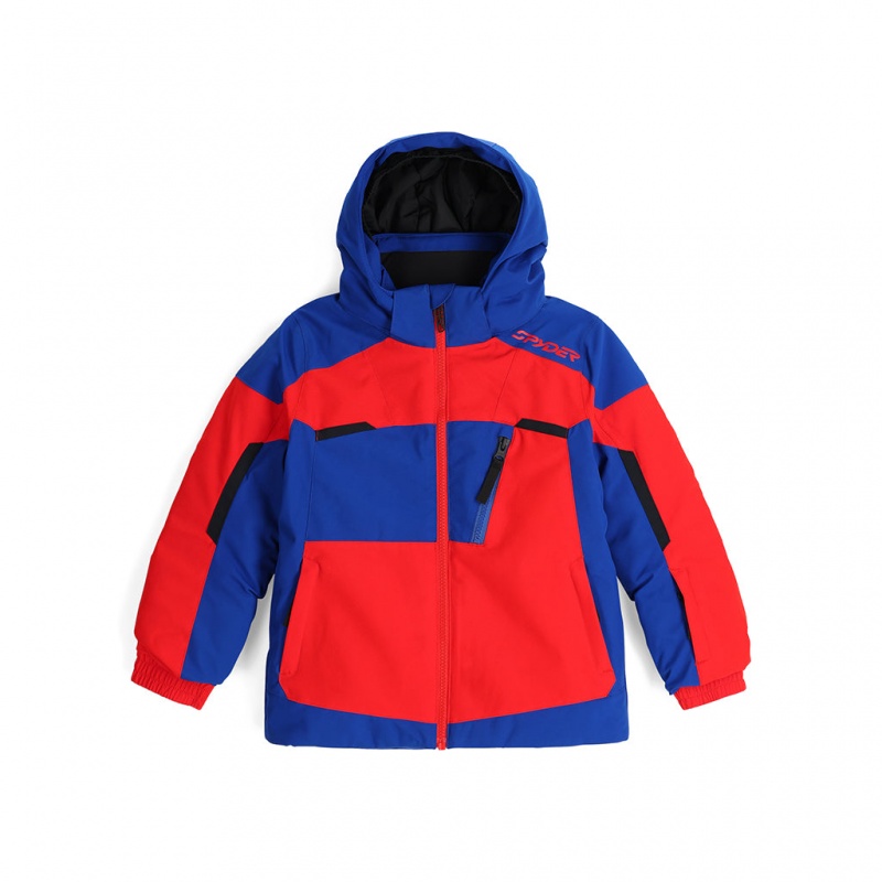 Electric Blue Spyder Boys Leader Insulated Jacket | HJX-207934