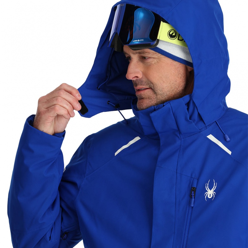 Electric Blue Spyder Copper Insulated Jacket | TNB-093867