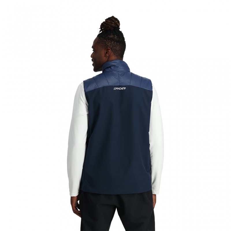 Electric Blue Spyder Glissade Vest Insulated Vest | DSG-807319