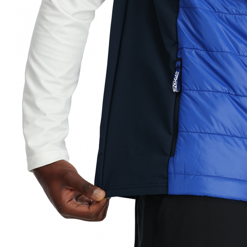 Electric Blue Spyder Glissade Vest Insulated Vest | DSG-807319