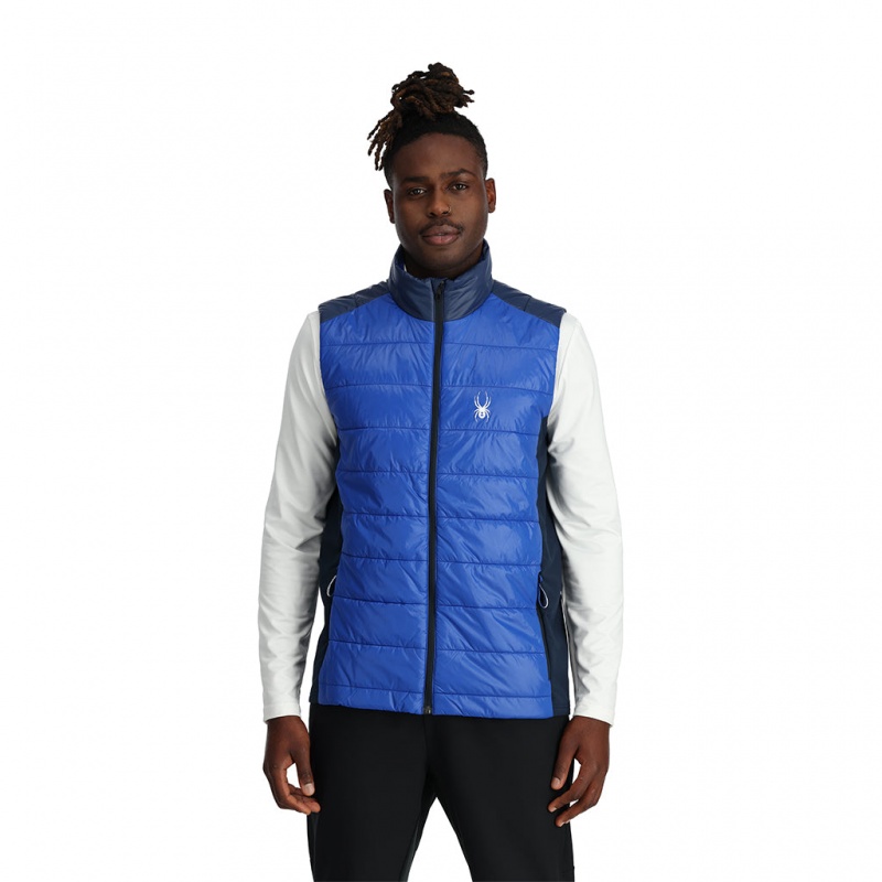 Electric Blue Spyder Glissade Vest Insulated Vest | DSG-807319