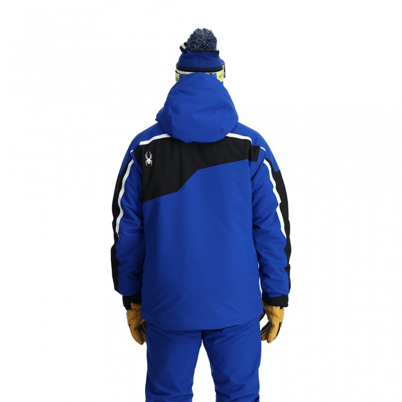 Electric Blue Spyder Leader Insulated Jacket | IKO-465931