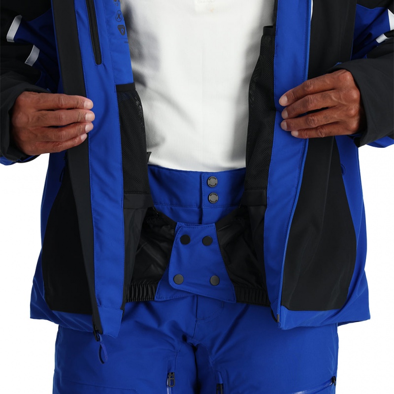 Electric Blue Spyder Leader Insulated Jacket | IKO-465931