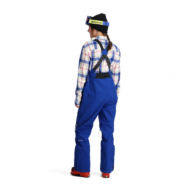 Electric Blue Spyder Solitaire Bib Shell Pant | XUI-016924