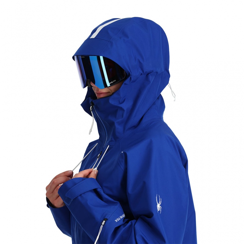 Electric Blue Spyder Solitaire Shell Jacket | EKJ-583201