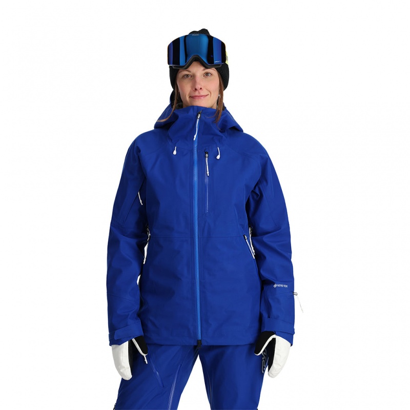 Electric Blue Spyder Solitaire Shell Jacket | EKJ-583201