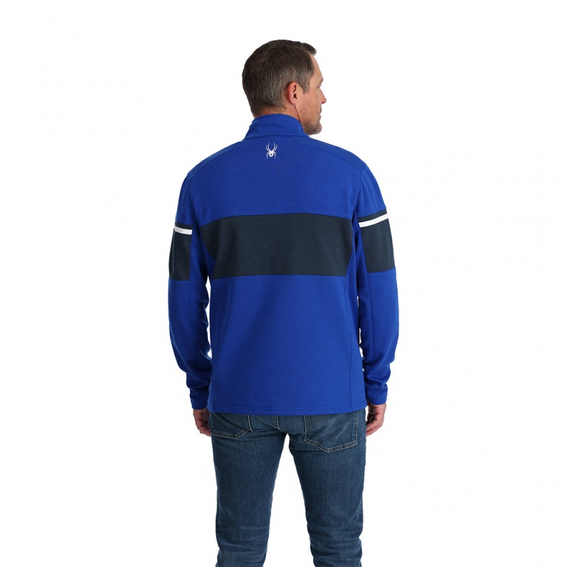 Electric Blue Spyder Speed Fleece Full Zip Fleece Jacket | IWM-398261