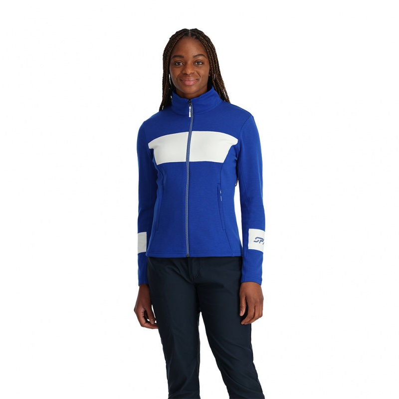 Electric Blue Spyder Speed Full Zip Fleece Jacket | ENS-218604