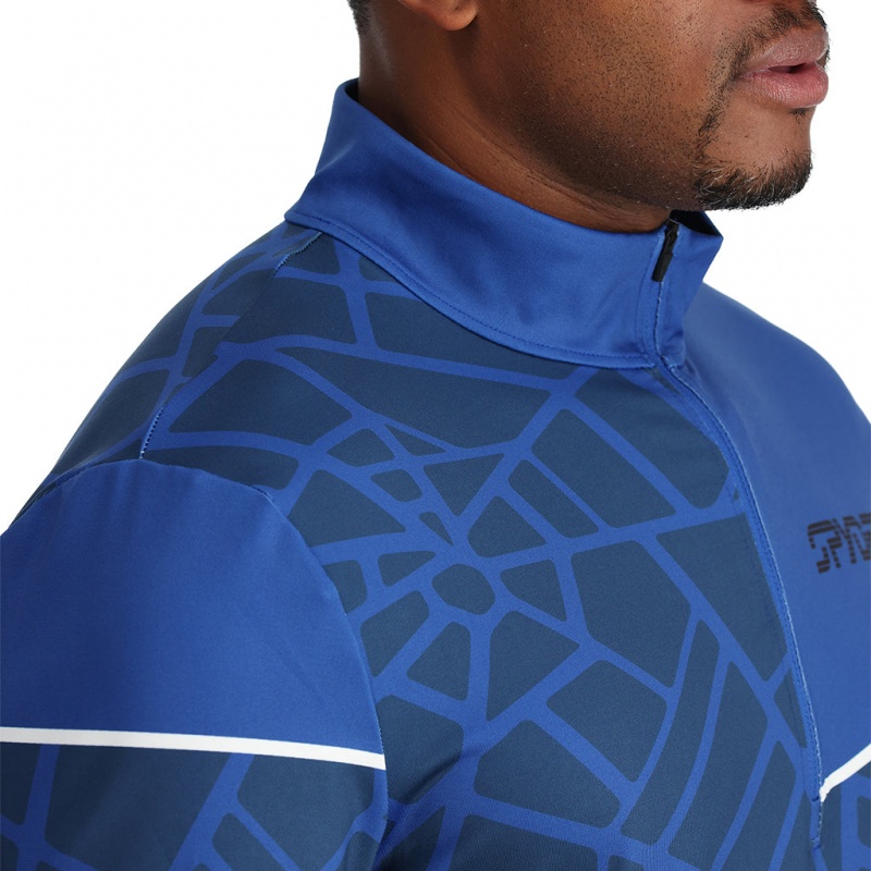 Electric Blue Spyder Vital Half Zip T-Neck | ODS-134072