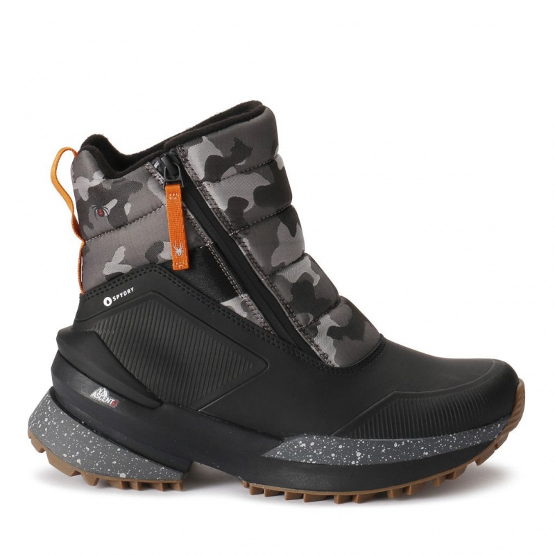 Grey Multi Camo Spyder Hyland Boots | VBR-642751