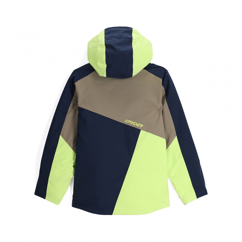 Lime Ice Spyder Boys Ambush Insulated Jacket | FKH-410372