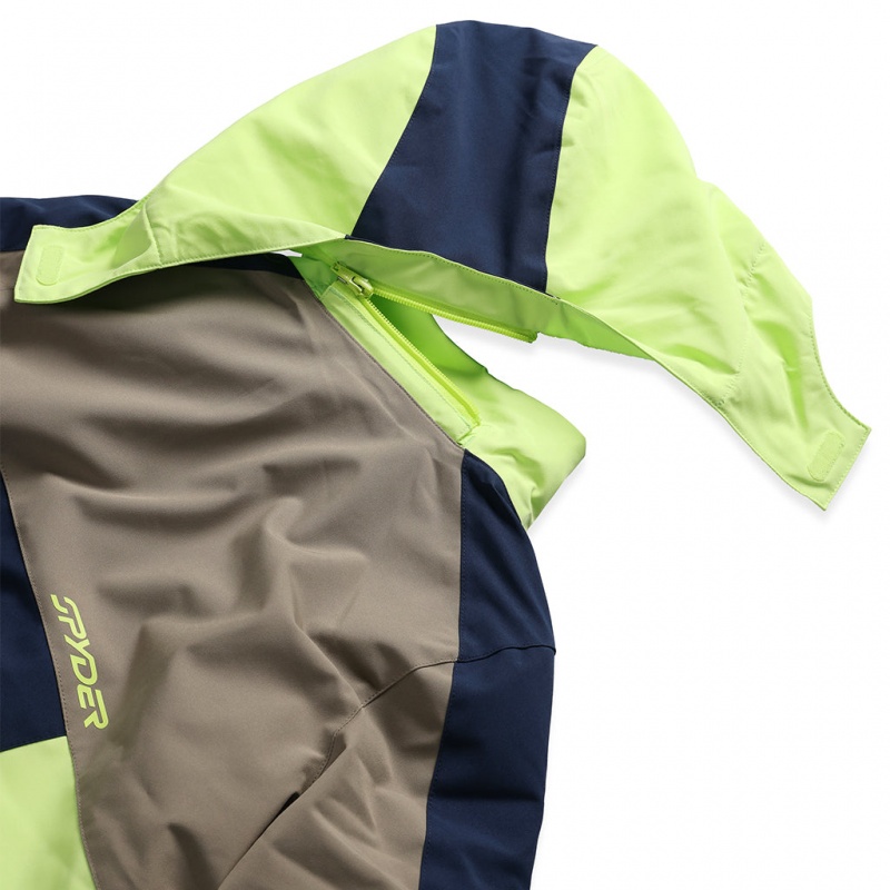 Lime Ice Spyder Boys Ambush Insulated Jacket | FKH-410372