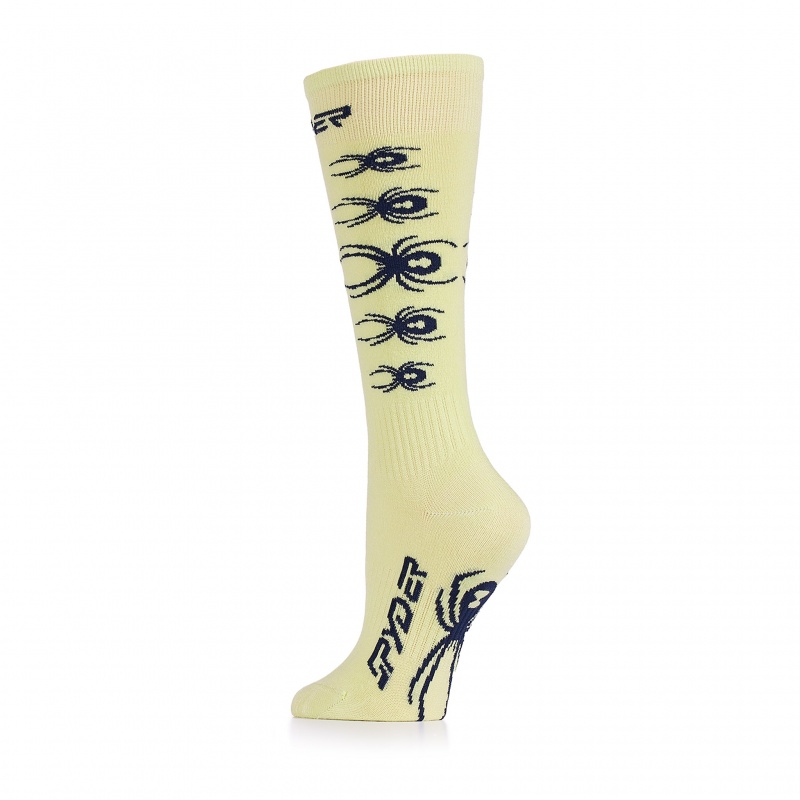 Lime Ice Spyder Boys Bug Liner Sock | PLD-786914