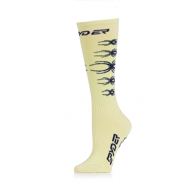 Lime Ice Spyder Boys Bug Liner Sock | PLD-786914