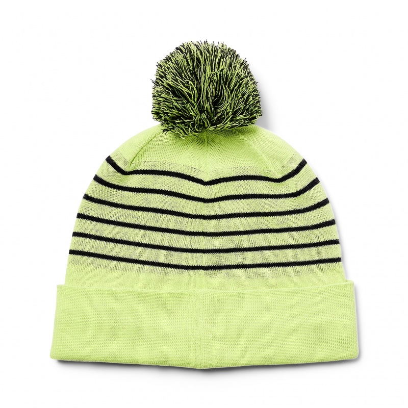 Lime Ice Spyder Boys Icebox Pom Beanie | USB-357461