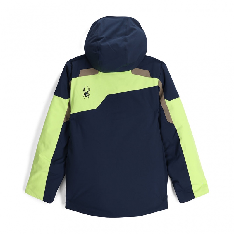 Lime Ice Spyder Boys Leader Insulated Jacket | LAN-765138