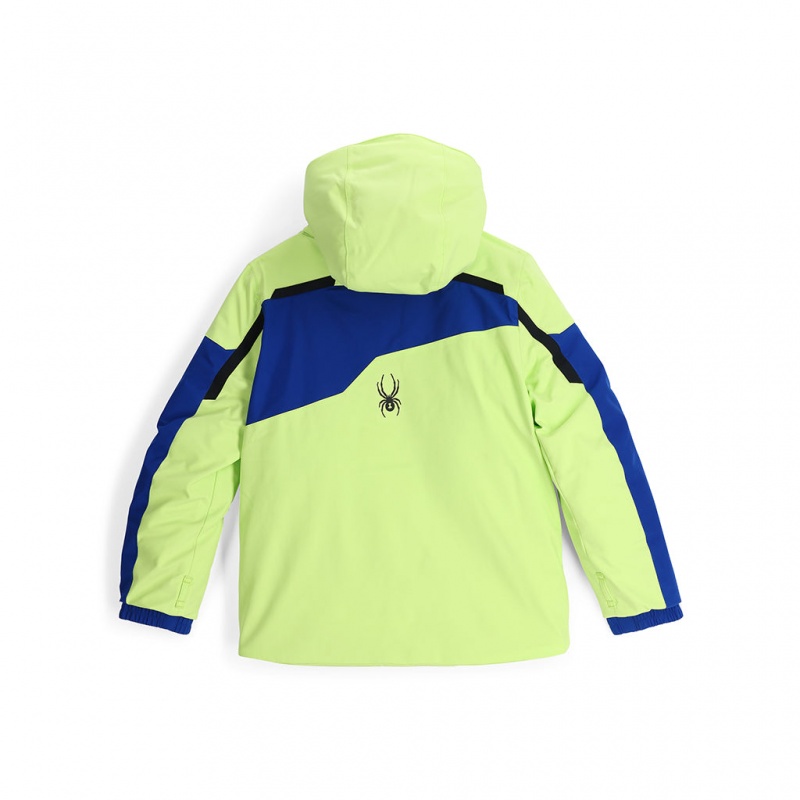 Lime Ice Spyder Boys Leader Insulated Jacket | OFS-829103