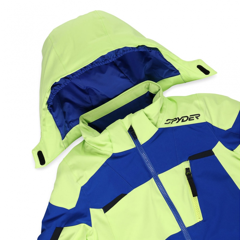 Lime Ice Spyder Boys Leader Insulated Jacket | OFS-829103