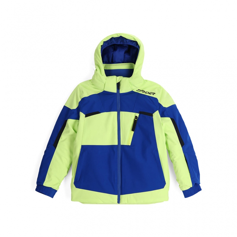 Lime Ice Spyder Boys Leader Insulated Jacket | OFS-829103