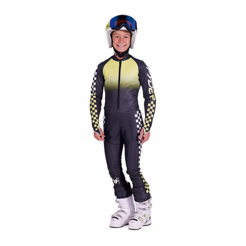 Lime Ice Spyder Boys Performance Gs Race Suit | CXY-273906