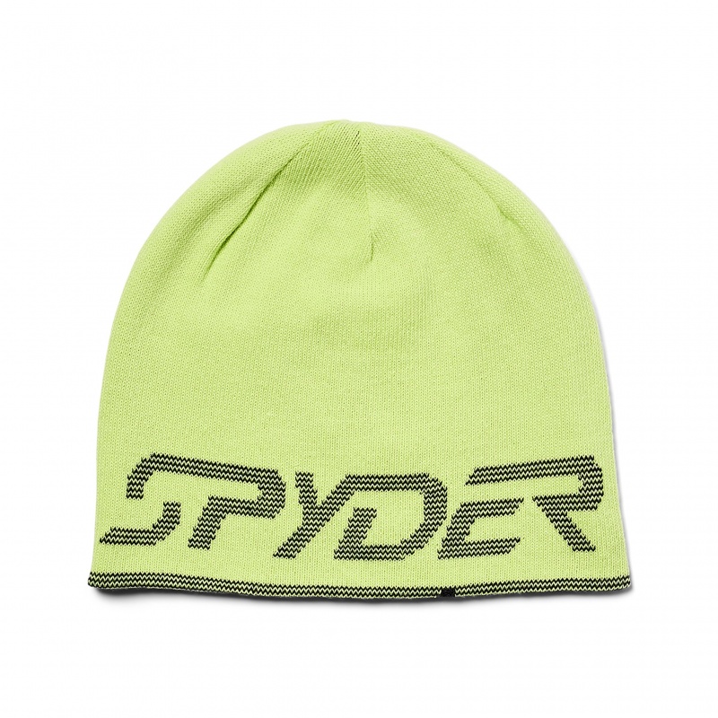 Lime Ice Spyder Boys Reversible Bug Beanie | EOF-378269