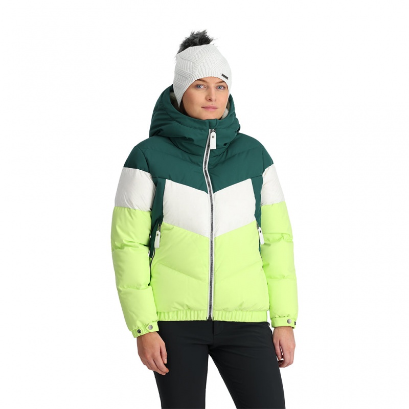 Lime Ice Spyder Eastwood Down Jacket | FKW-982356