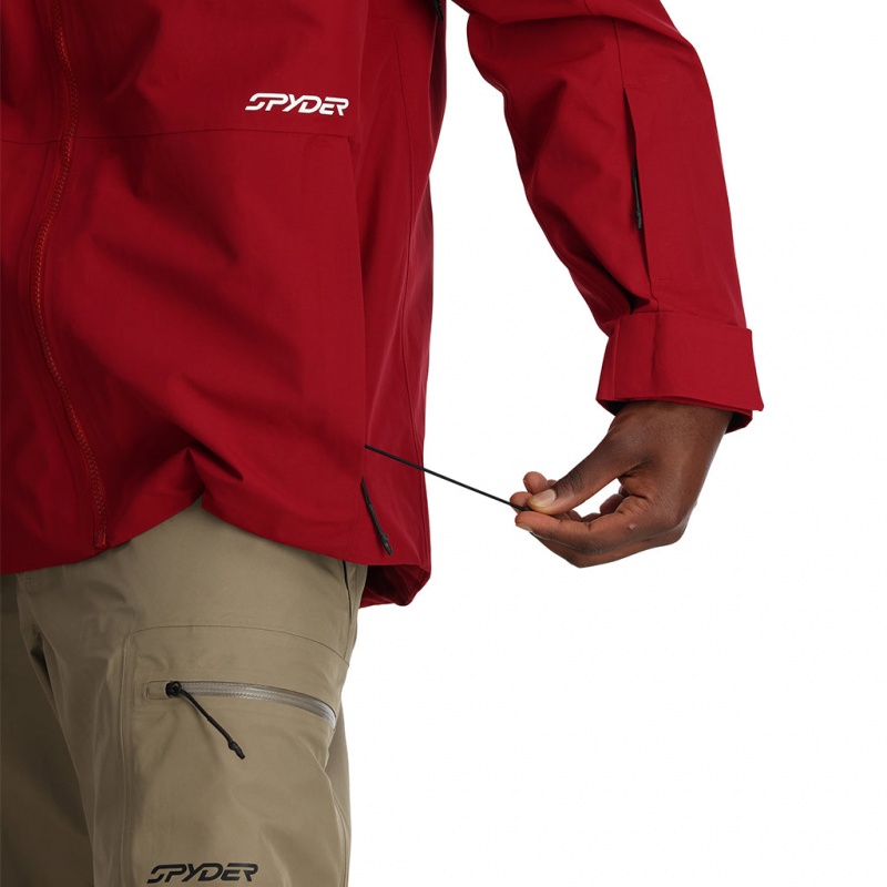 Mineral Red Spyder Jagged Shell Jacket | SNE-987302