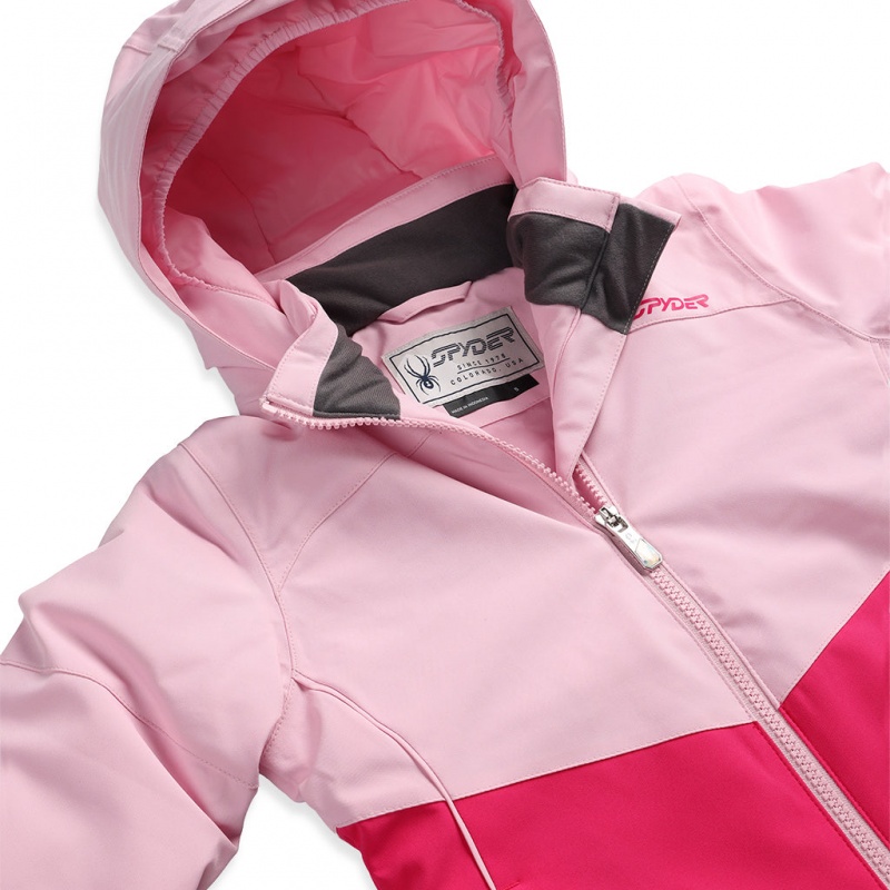 Petal Pink Spyder Girls Conquer Insulated Jacket | GMD-810973