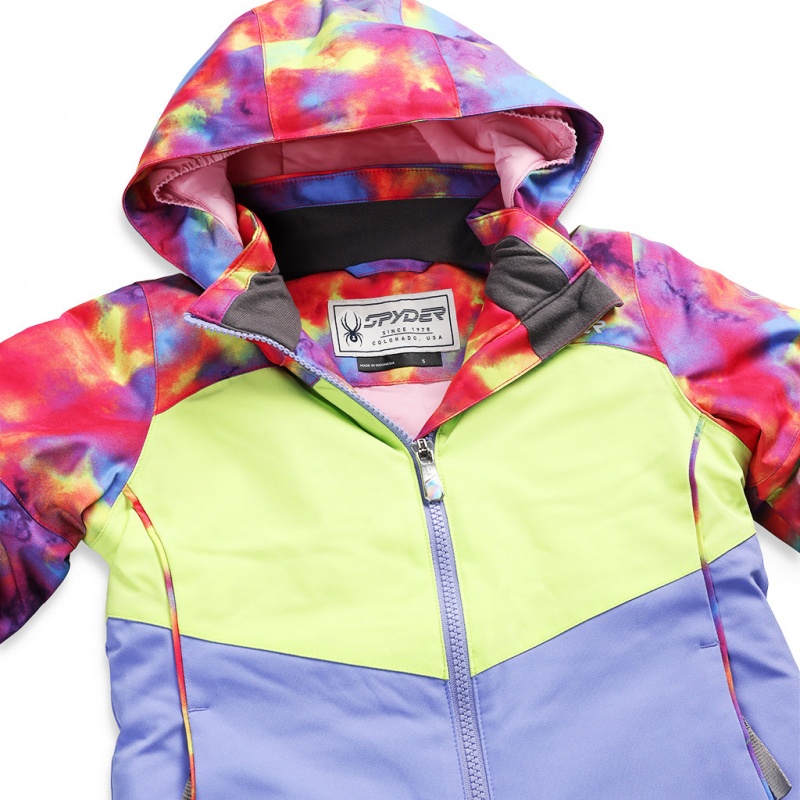 Pink Combo Spyder Girls Conquer Insulated Jacket | UTQ-495637