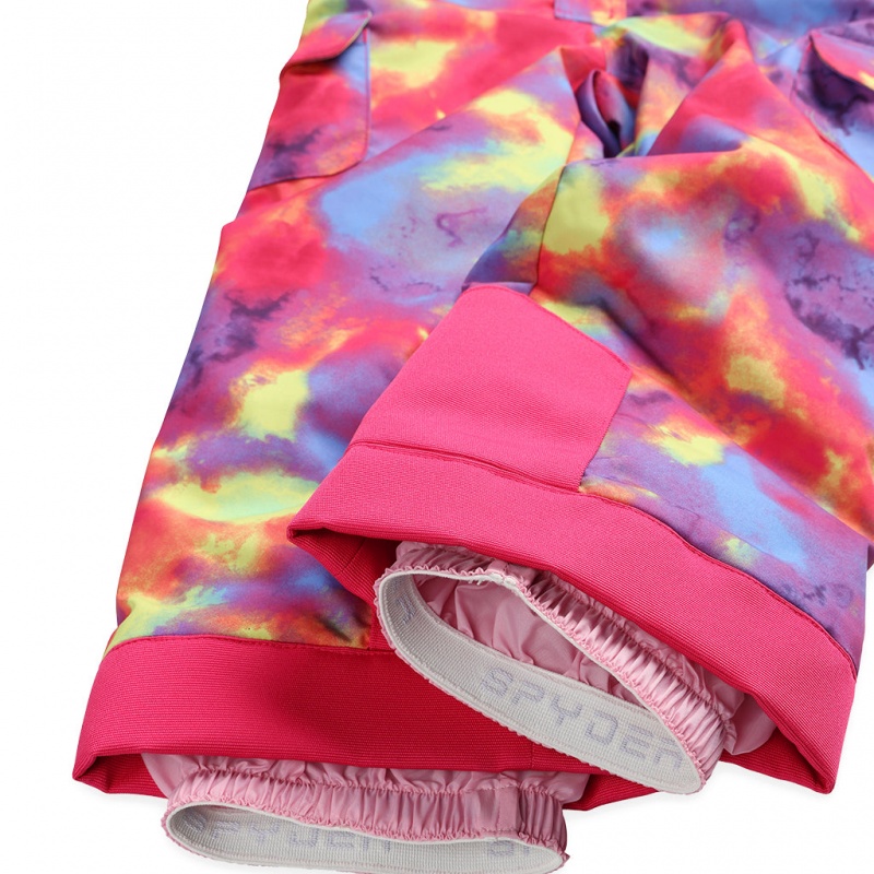 Pink Combo Spyder Girls Sparkle Insulated Pant | KRE-306297