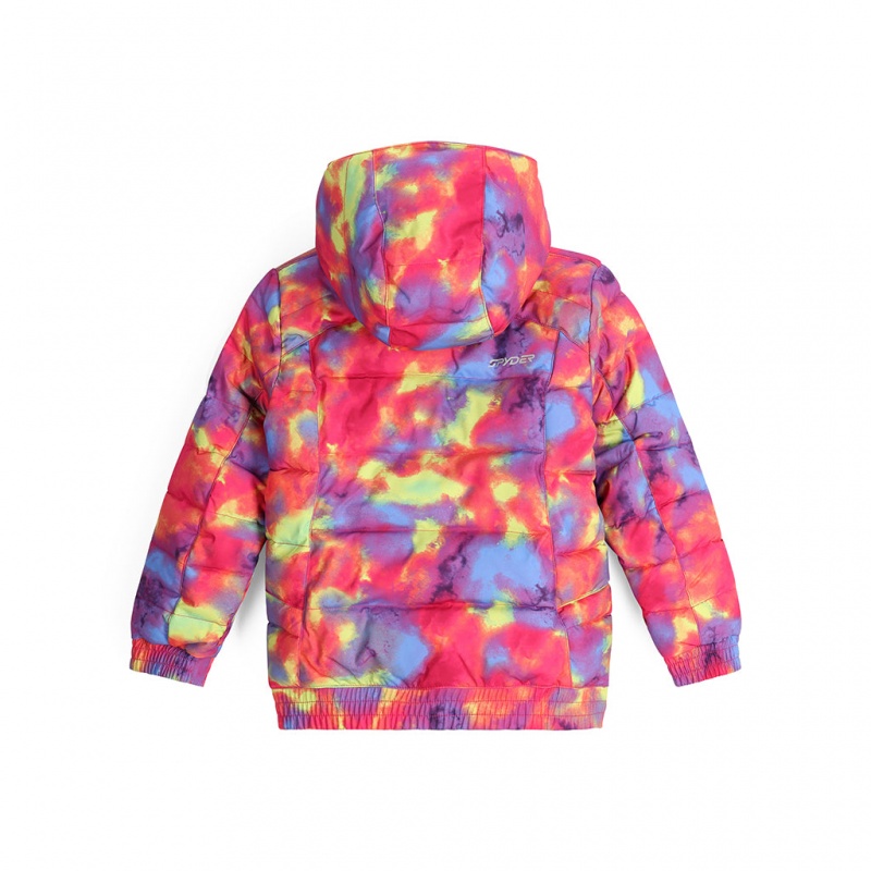 Pink Combo Spyder Girls Zadie Insulated Jacket | JNA-501796