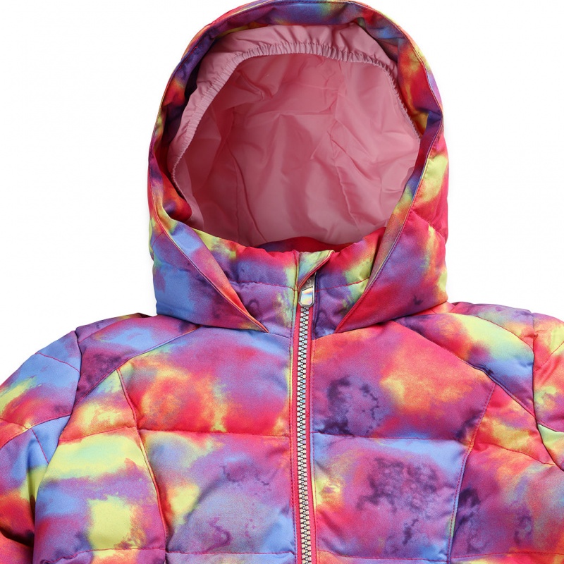 Pink Combo Spyder Girls Zadie Insulated Jacket | JNA-501796