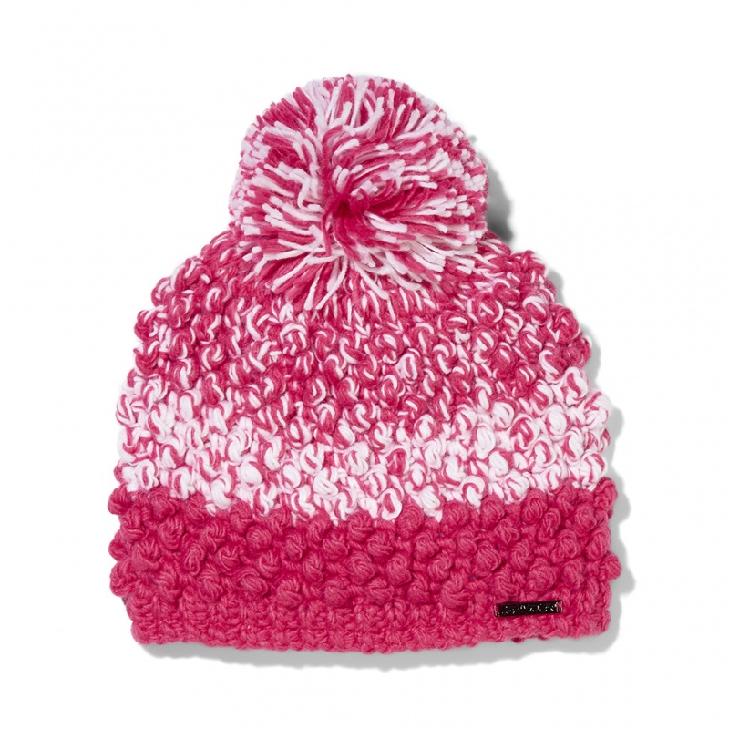 Pink Spyder Brrr Berry Pom Beanie | CFW-658732